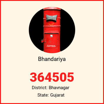 Bhandariya pin code, district Bhavnagar in Gujarat
