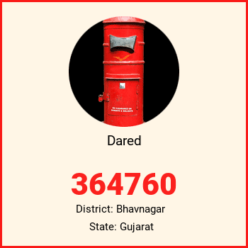 Dared pin code, district Bhavnagar in Gujarat