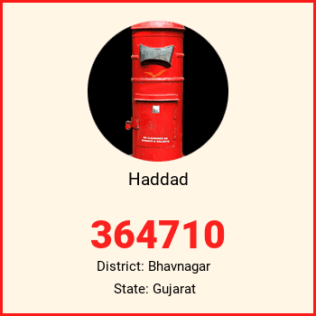 Haddad pin code, district Bhavnagar in Gujarat