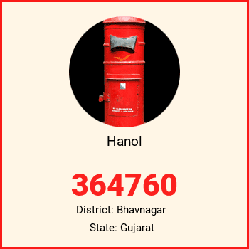 Hanol pin code, district Bhavnagar in Gujarat