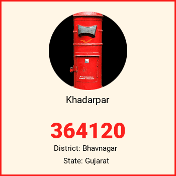 Khadarpar pin code, district Bhavnagar in Gujarat