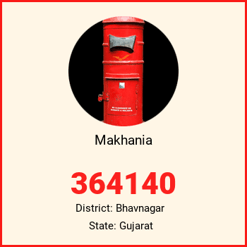 Makhania pin code, district Bhavnagar in Gujarat