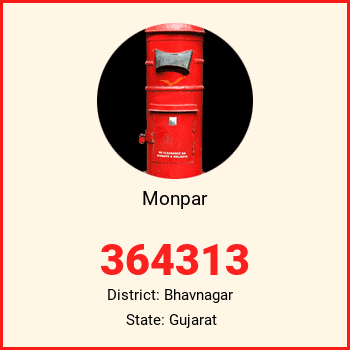 Monpar pin code, district Bhavnagar in Gujarat