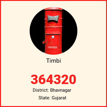 Timbi pin code, district Bhavnagar in Gujarat