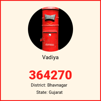 Vadiya pin code, district Bhavnagar in Gujarat
