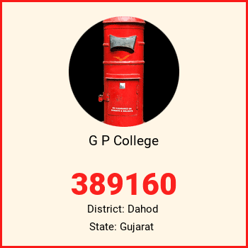 G P College pin code, district Dahod in Gujarat