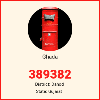 Ghada pin code, district Dahod in Gujarat