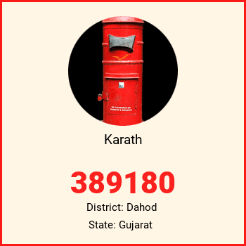 Karath pin code, district Dahod in Gujarat