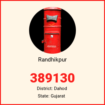 Randhikpur pin code, district Dahod in Gujarat