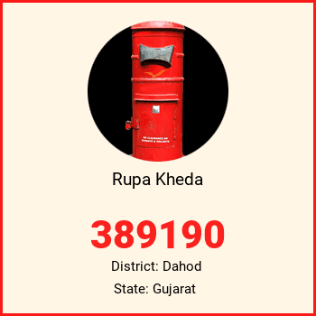 Rupa Kheda pin code, district Dahod in Gujarat