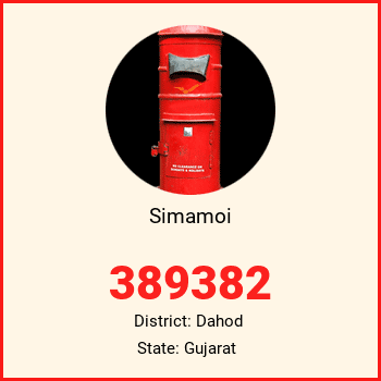 Simamoi pin code, district Dahod in Gujarat