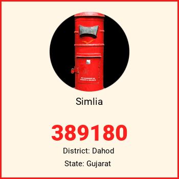 Simlia pin code, district Dahod in Gujarat