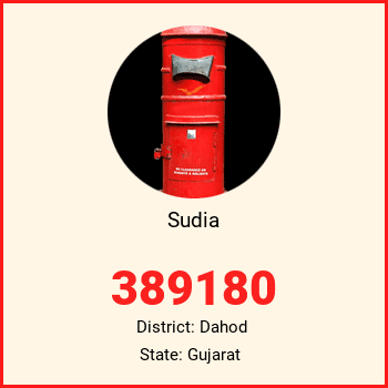 Sudia pin code, district Dahod in Gujarat
