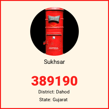 Sukhsar pin code, district Dahod in Gujarat