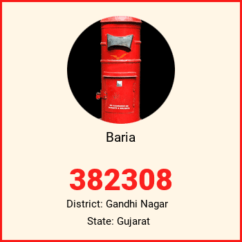 Baria pin code, district Gandhi Nagar in Gujarat