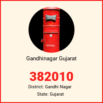 Gandhinagar Gujarat pin code, district Gandhi Nagar in Gujarat