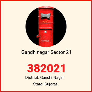 Gandhinagar Sector 21 pin code, district Gandhi Nagar in Gujarat