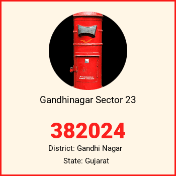 Gandhinagar Sector 23 pin code, district Gandhi Nagar in Gujarat