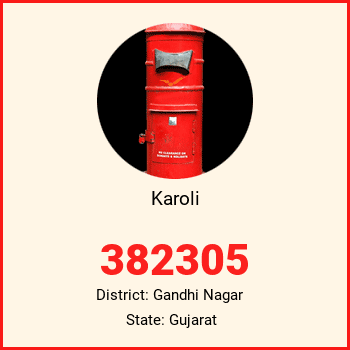 Karoli pin code, district Gandhi Nagar in Gujarat