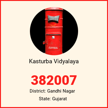 Kasturba Vidyalaya pin code, district Gandhi Nagar in Gujarat