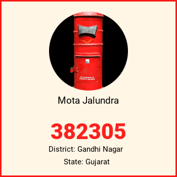 Mota Jalundra pin code, district Gandhi Nagar in Gujarat
