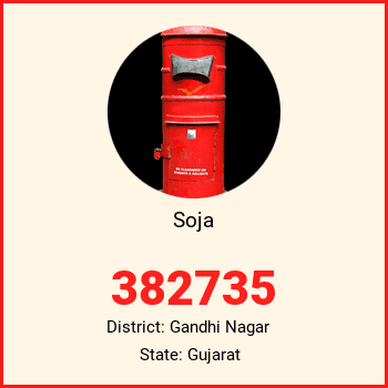 Soja pin code, district Gandhi Nagar in Gujarat