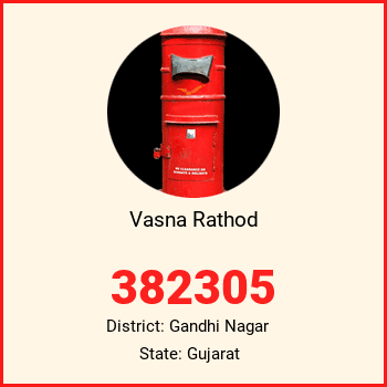 Vasna Rathod pin code, district Gandhi Nagar in Gujarat