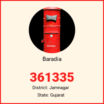 Baradia pin code, district Jamnagar in Gujarat