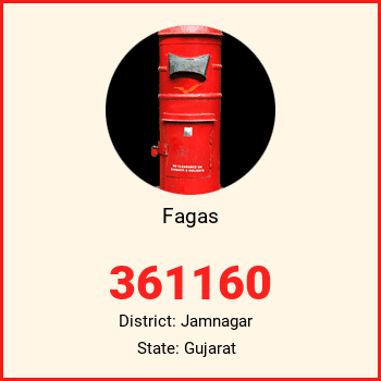 Fagas pin code, district Jamnagar in Gujarat