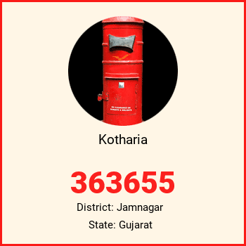 Kotharia pin code, district Jamnagar in Gujarat
