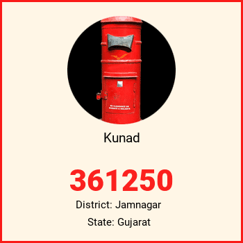 Kunad pin code, district Jamnagar in Gujarat