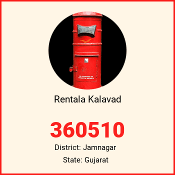 Rentala Kalavad pin code, district Jamnagar in Gujarat