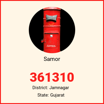 Samor pin code, district Jamnagar in Gujarat