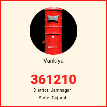 Vankiya pin code, district Jamnagar in Gujarat