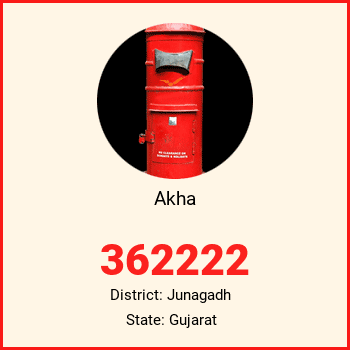 Akha pin code, district Junagadh in Gujarat