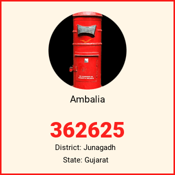 Ambalia pin code, district Junagadh in Gujarat