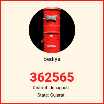 Bediya pin code, district Junagadh in Gujarat