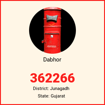 Dabhor pin code, district Junagadh in Gujarat