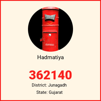 Hadmatiya pin code, district Junagadh in Gujarat