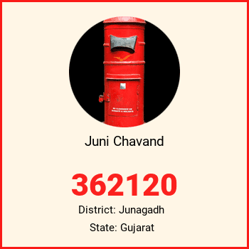 Juni Chavand pin code, district Junagadh in Gujarat