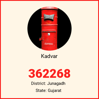 Kadvar pin code, district Junagadh in Gujarat