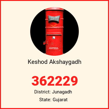 Keshod Akshaygadh pin code, district Junagadh in Gujarat