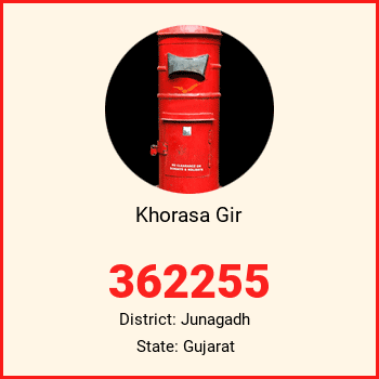 Khorasa Gir pin code, district Junagadh in Gujarat