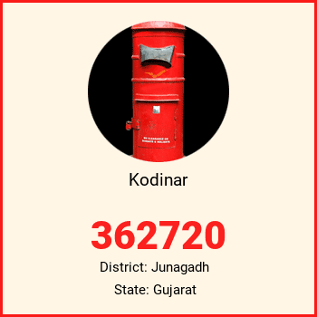 Kodinar pin code, district Junagadh in Gujarat