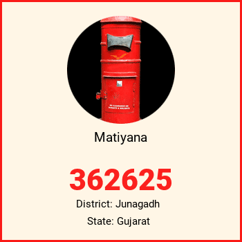 Matiyana pin code, district Junagadh in Gujarat