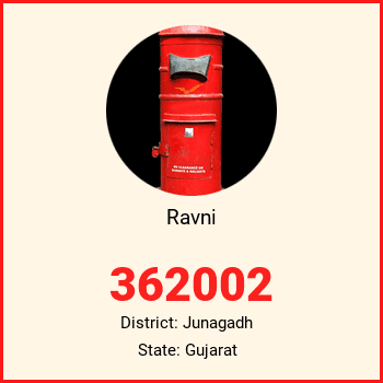 Ravni pin code, district Junagadh in Gujarat