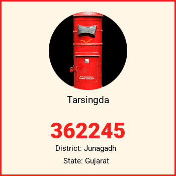 Tarsingda pin code, district Junagadh in Gujarat