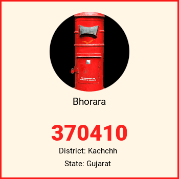 Bhorara pin code, district Kachchh in Gujarat