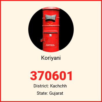 Koriyani pin code, district Kachchh in Gujarat