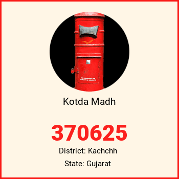 Kotda Madh pin code, district Kachchh in Gujarat